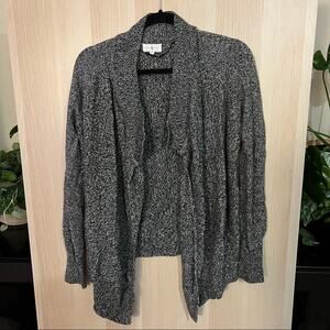 Lou & Grey Gray Open Cardigan